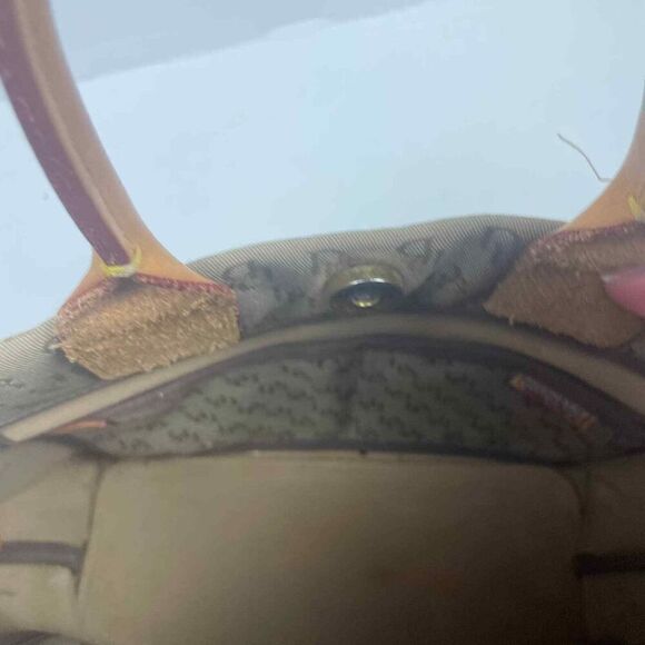 Vintage Dooney & Bourke Purse Tan Brown Made in USA Handle Bag - Picture 12 of 14